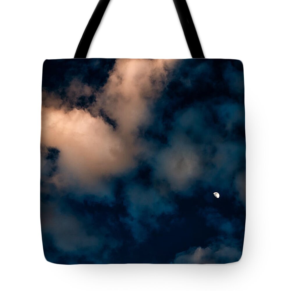 Hawaii Tote Bag featuring the photograph Moon Over Maui  by Lars Lentz