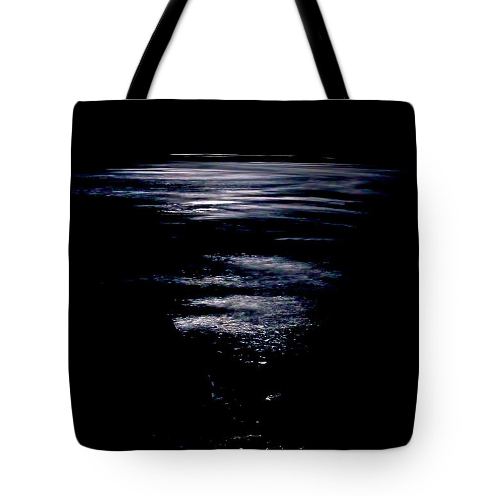Moon Tote Bag featuring the photograph Moon Water by Britt Runyon