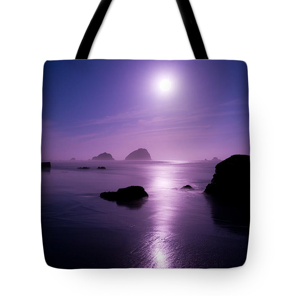 California Tote Bag featuring the photograph Moonlight Reflection by Chad Dutson