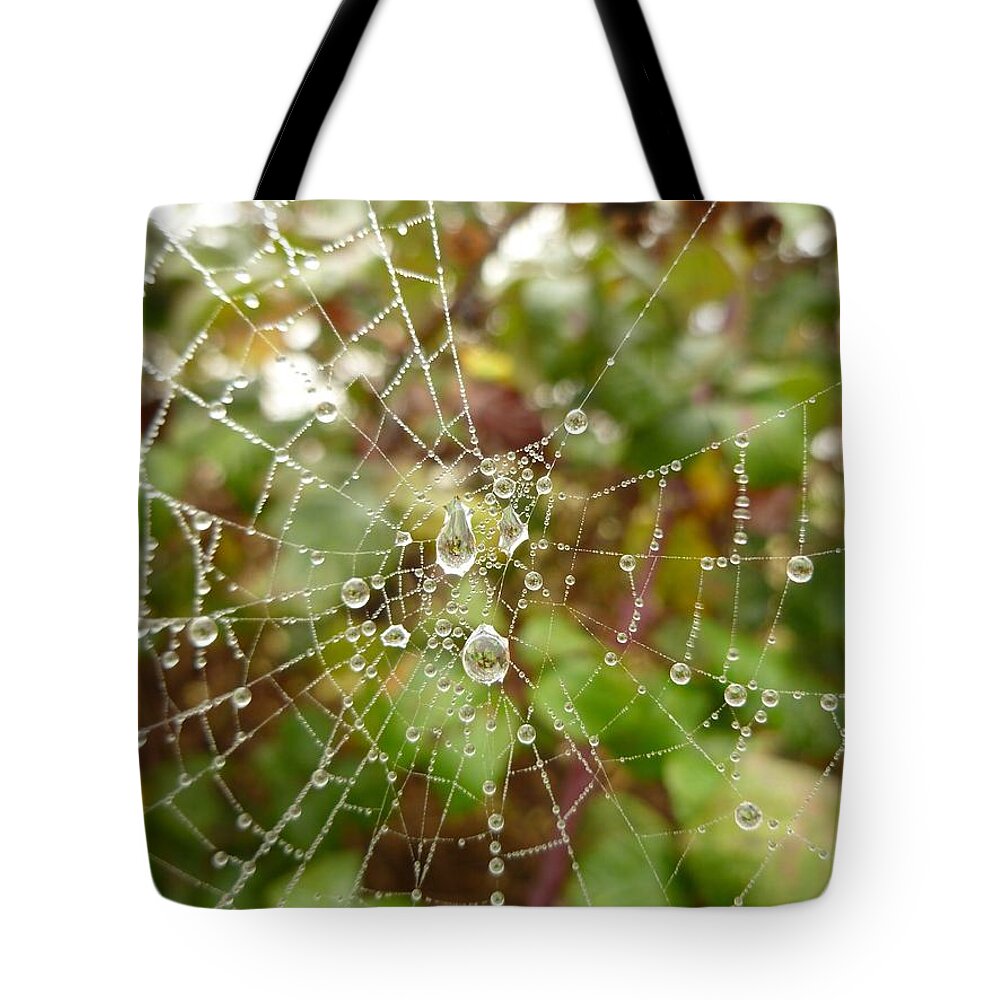 Morning Tote Bag featuring the photograph Morning Dew by Vicki Spindler