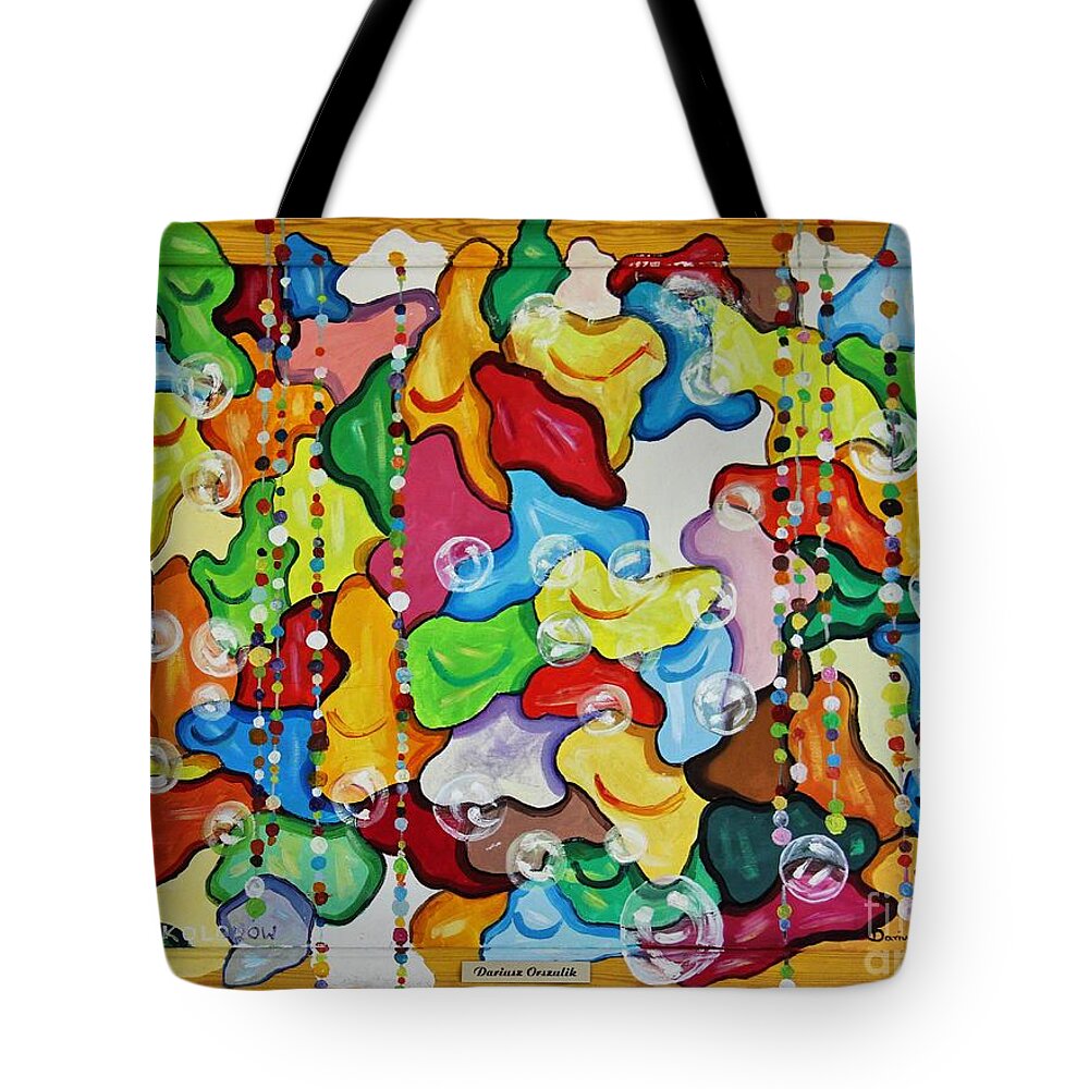 Color Tote Bag featuring the painting Morning Happiness by Dariusz Orszulik