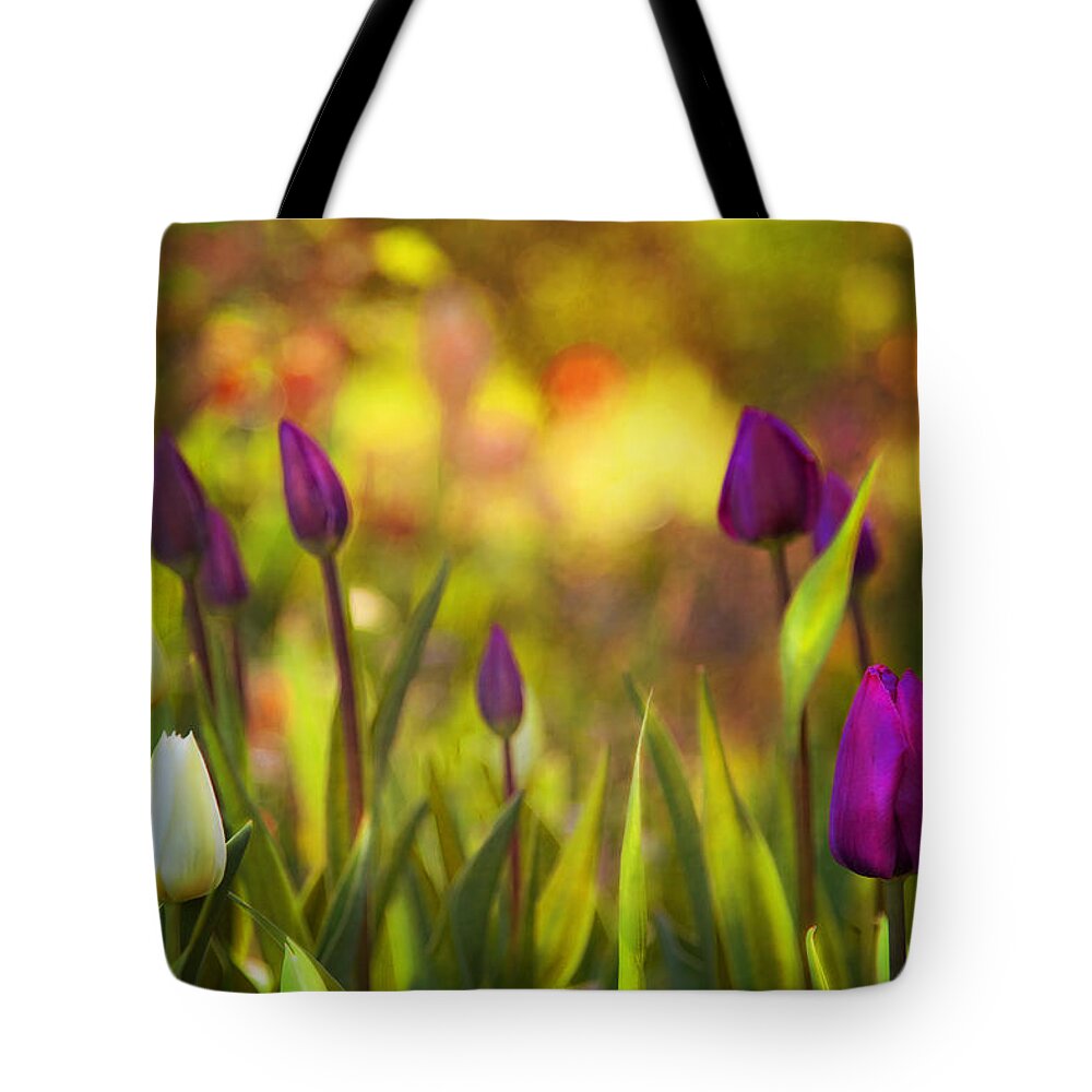 Floral Tote Bag featuring the photograph Morning Has Broken by Theresa Tahara