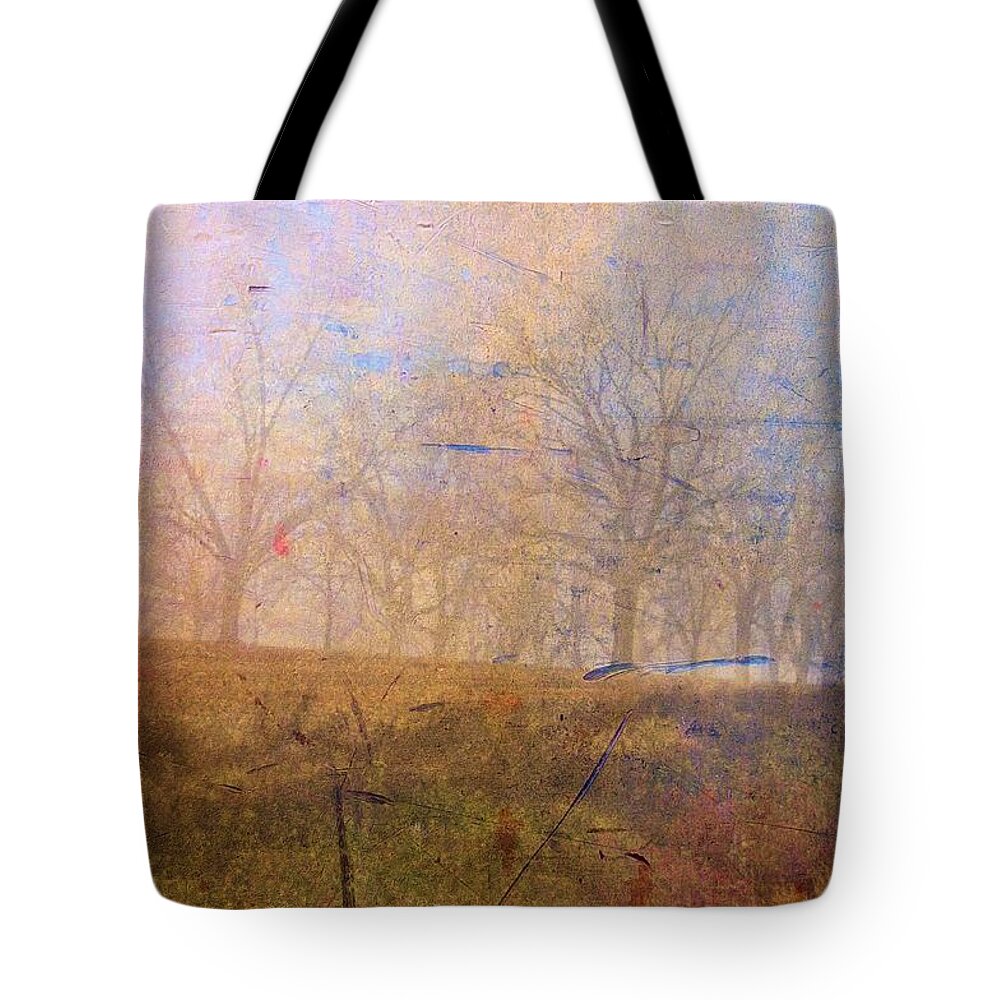 Abstracts Tote Bag featuring the photograph Morning Mist by Jan Amiss Photography