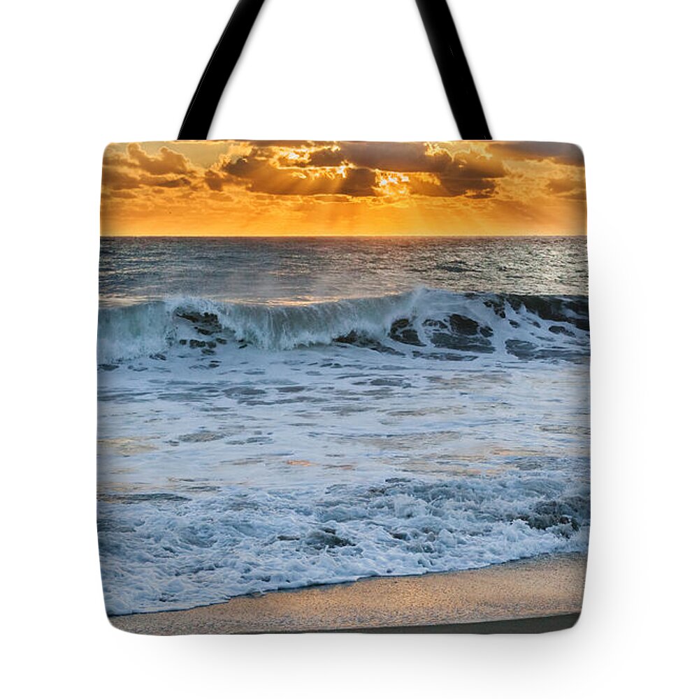 Cape Cod National Seashore Tote Bag featuring the photograph Morning Rays by Bill Wakeley