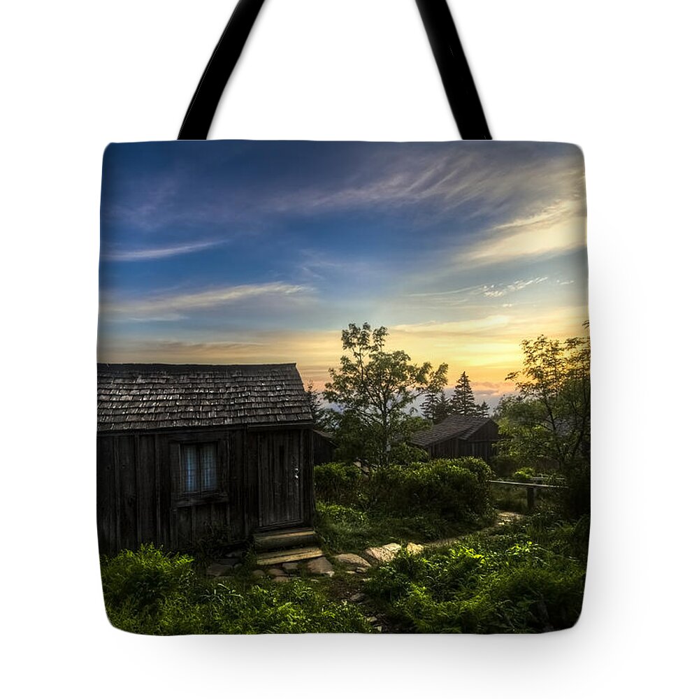 Appalachia Tote Bag featuring the photograph Morning Sky Over Mt. LeConte by Debra and Dave Vanderlaan