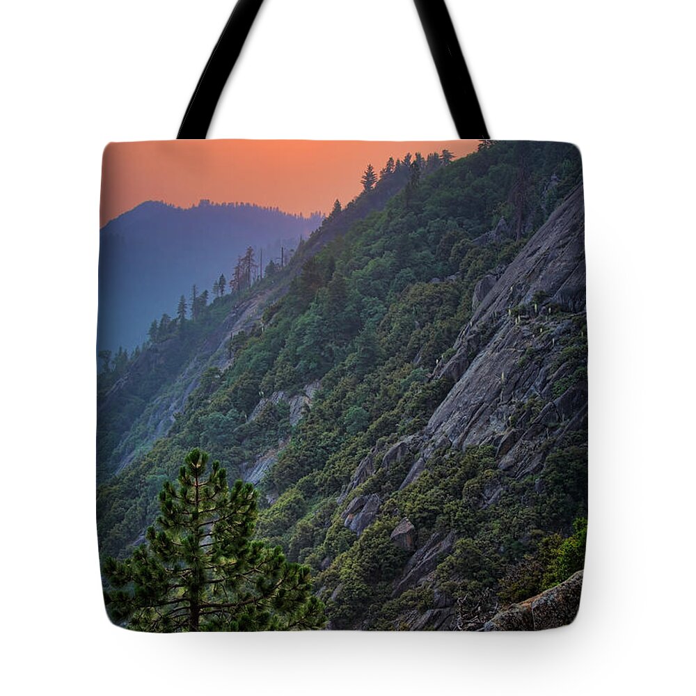 America Tote Bag featuring the photograph Moro Sunset by Inge Johnsson