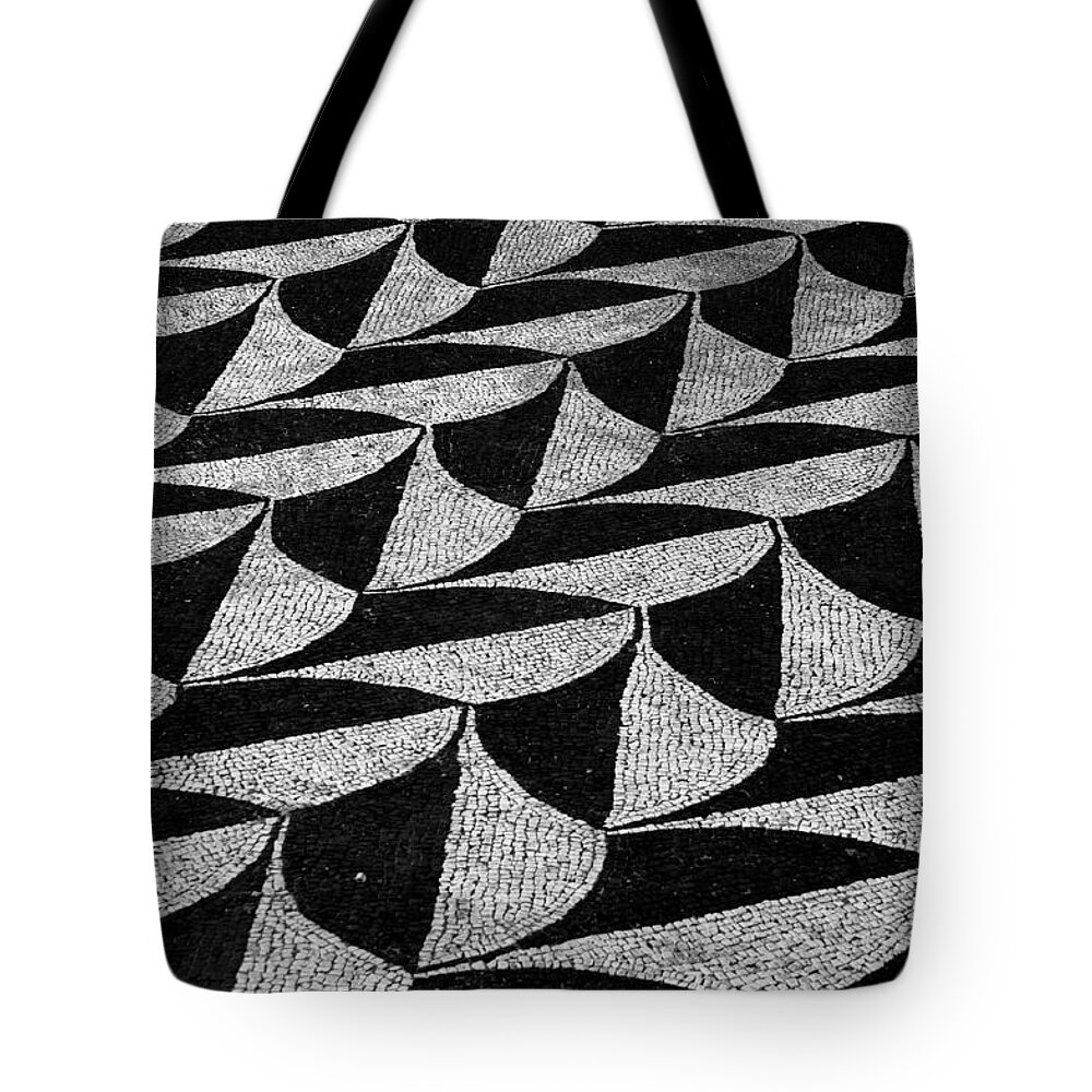 Rome Tote Bag featuring the photograph Mosaic Tiles of Roman Ruins by Caroline Stella