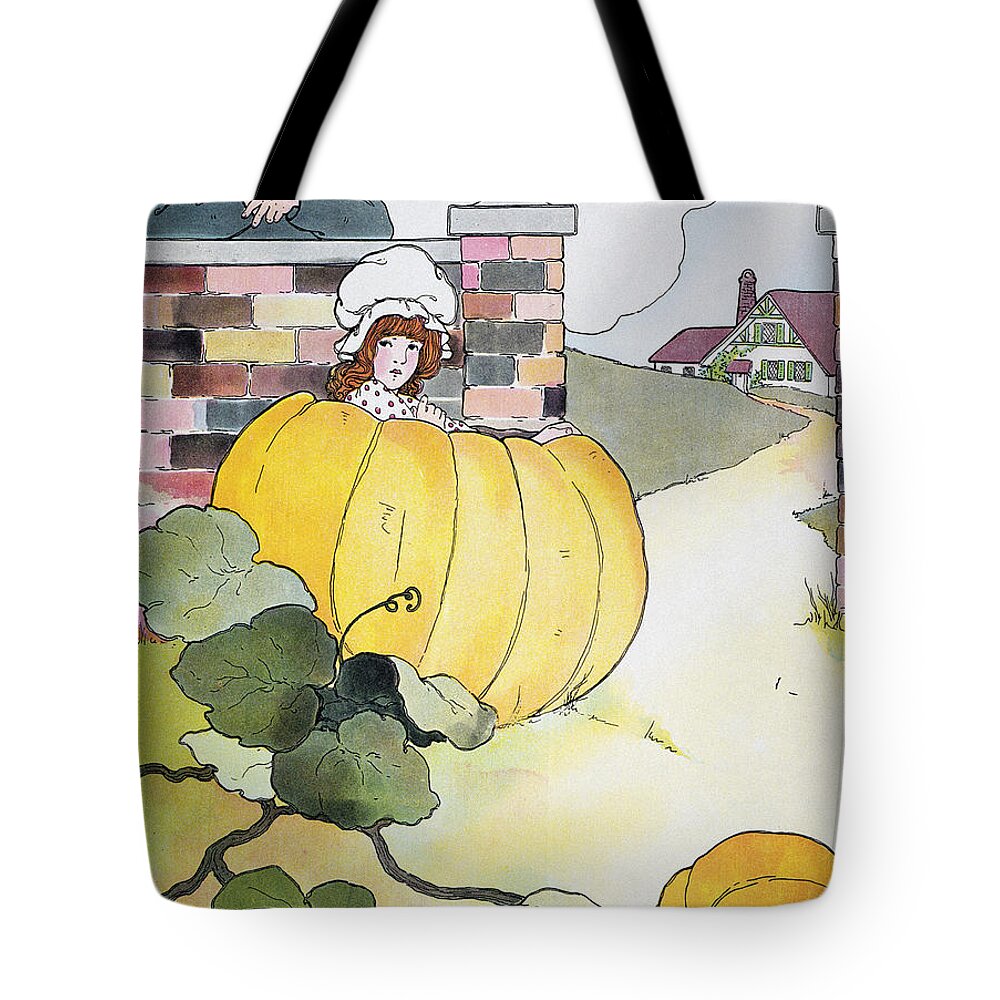 1916 Tote Bag featuring the photograph Mother Goose: Pumpkin by Granger