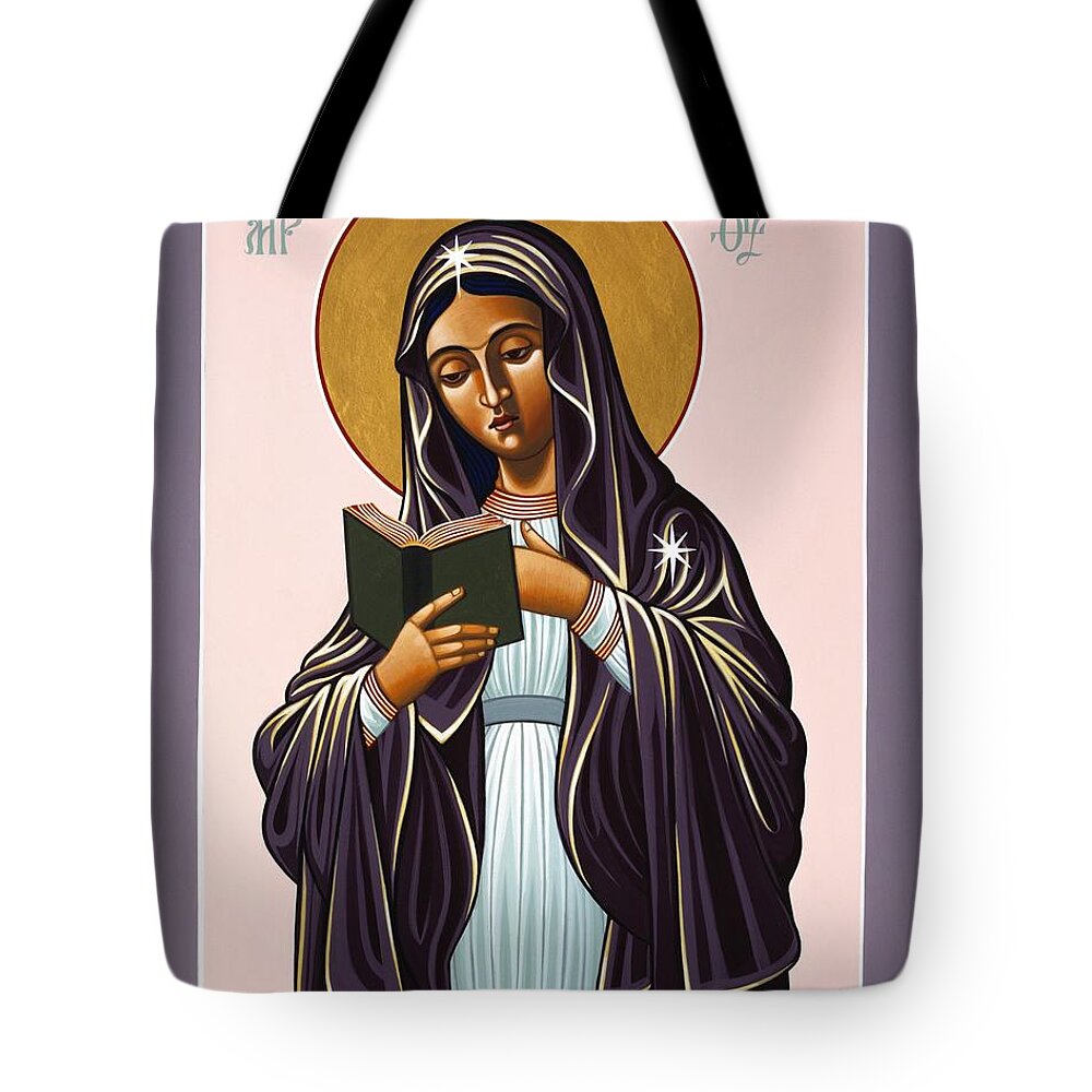 Mother Of The Incarnate Word Tote Bag featuring the painting Mother of the Incarnate Word 071 by William Hart McNichols