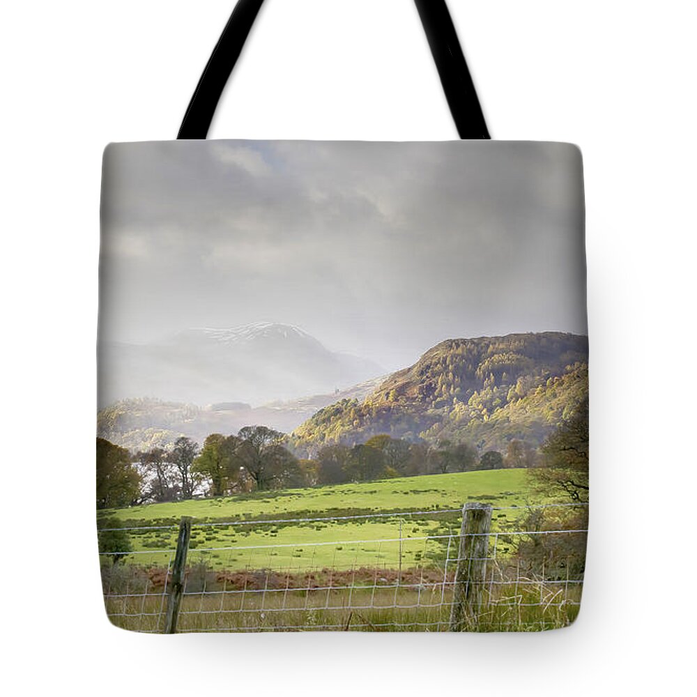 Mountains Tote Bag featuring the photograph Mountainscape-towards Lake Ullswater by Linsey Williams