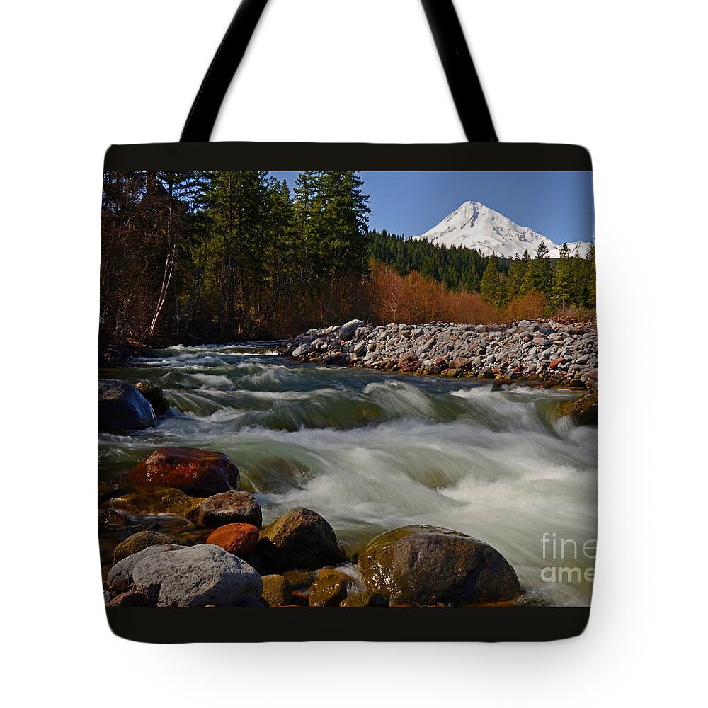 Pacific Tote Bag featuring the photograph Mt. Hood Landscape by Nick Boren