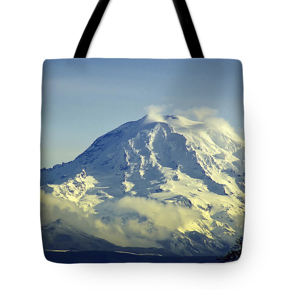 National Park Tote Bag featuring the photograph Mt. Rainier Washington by Ron Roberts