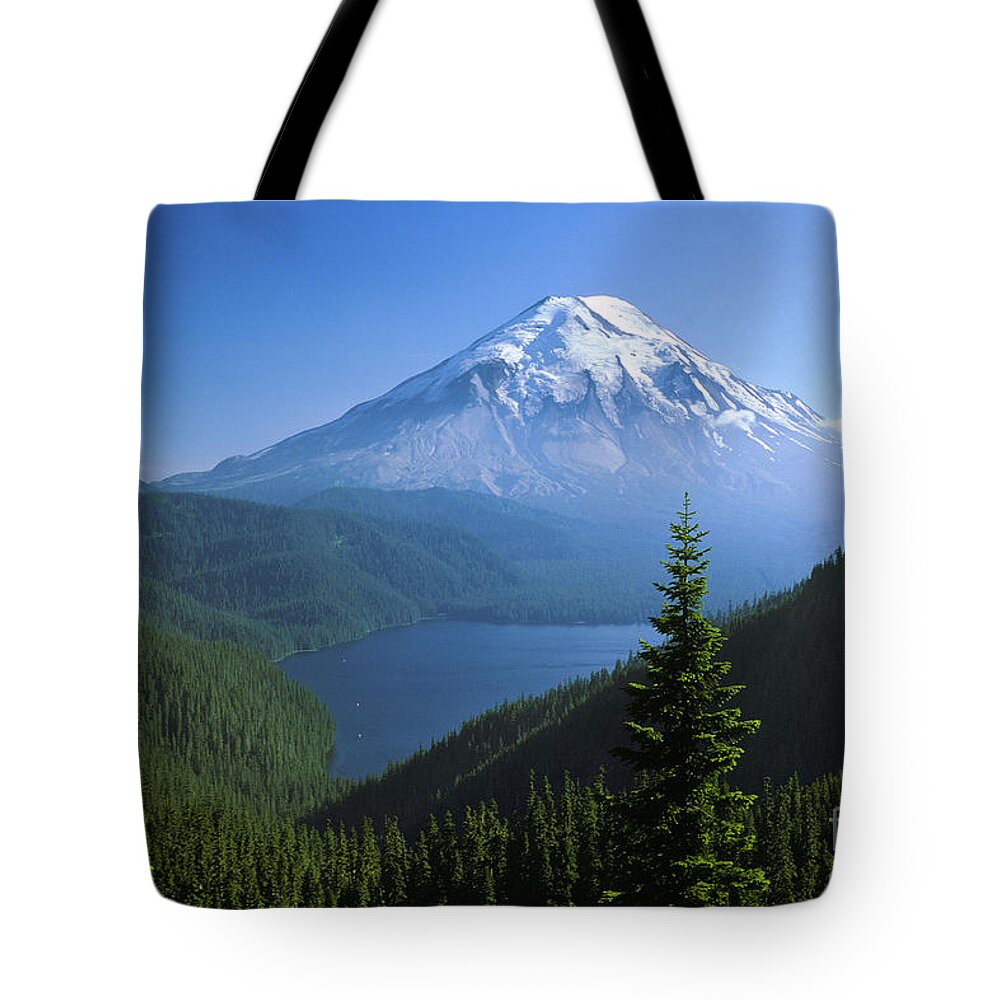 Mt. St. Helens Tote Bag featuring the photograph Mt. Saint Helens by Thomas & Pat Leeson