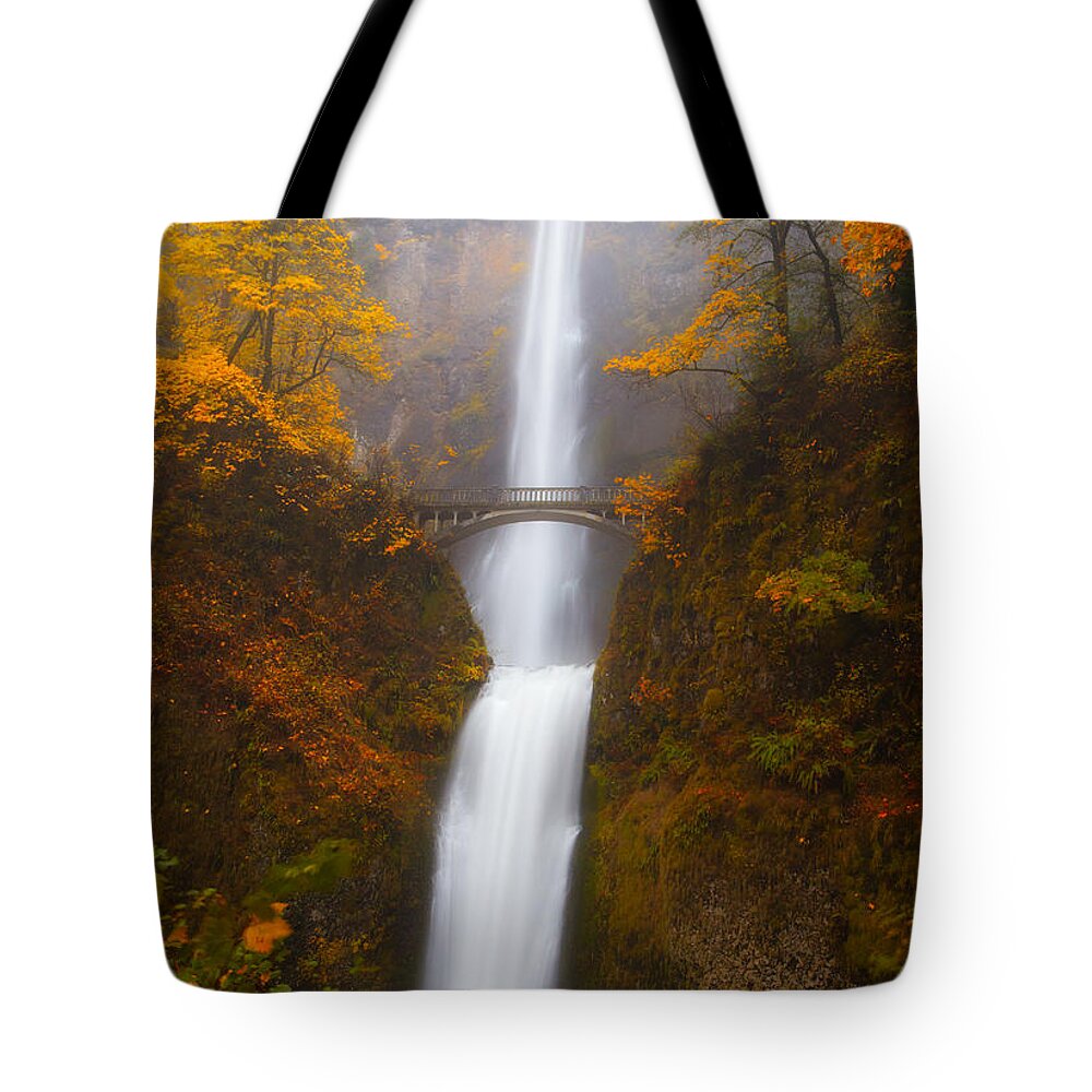 Multnomah Falls Tote Bag featuring the photograph Multnomah Morning by Darren White