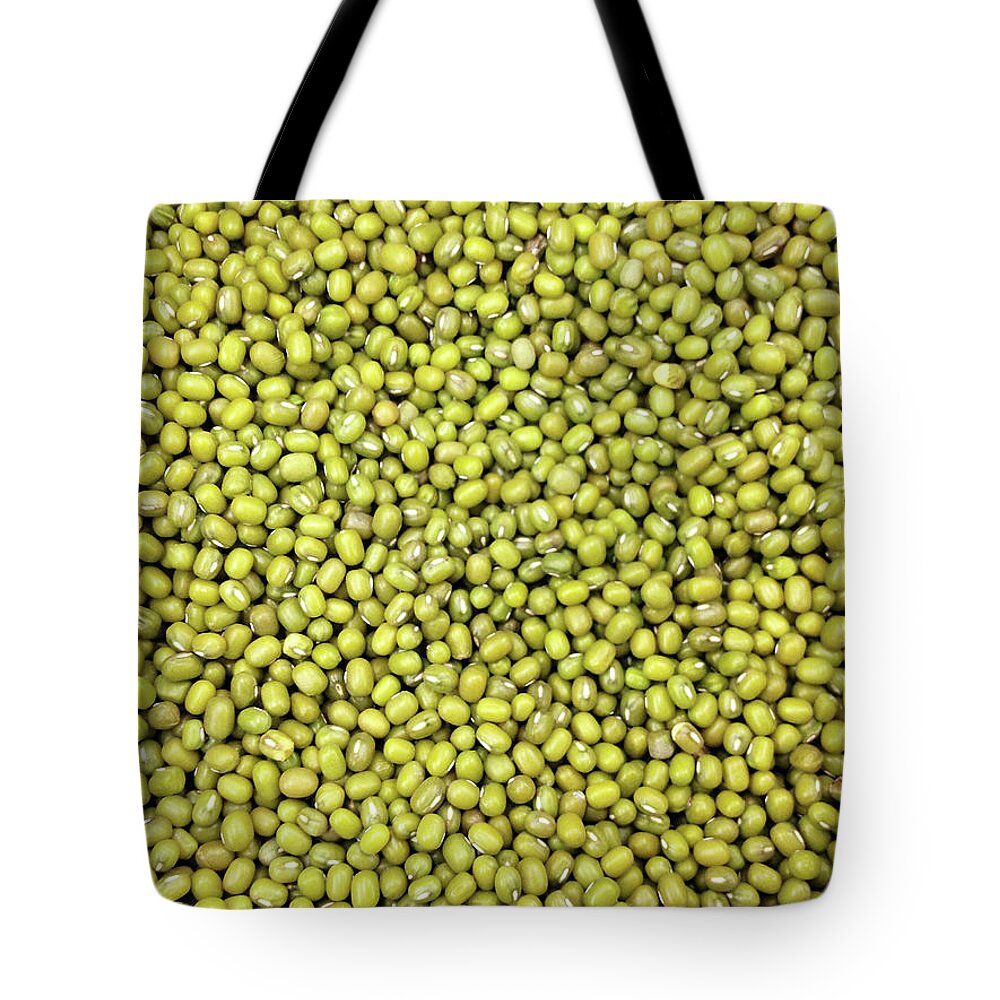 Preserved Food Tote Bag featuring the photograph Mung Beans by Digipub