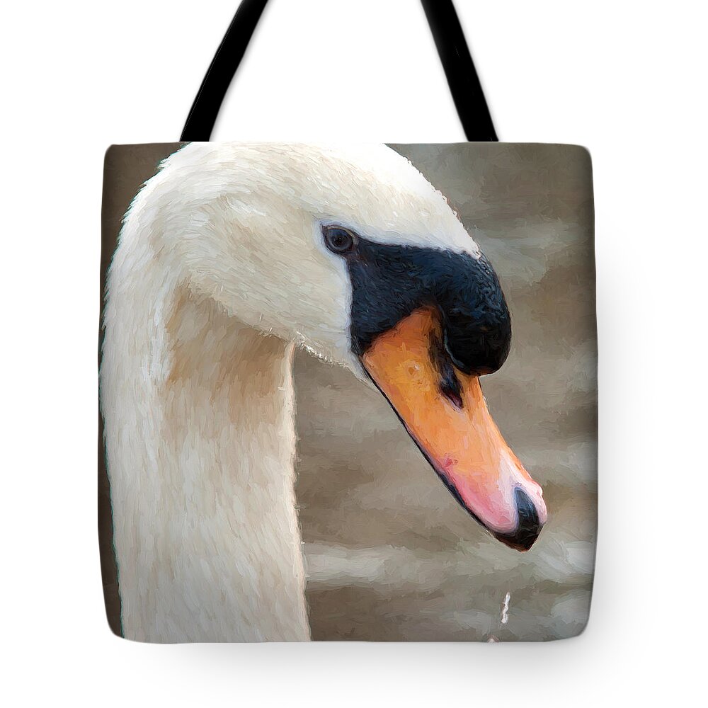 Swan Tote Bag featuring the photograph Mute Swan by Shirley Radabaugh