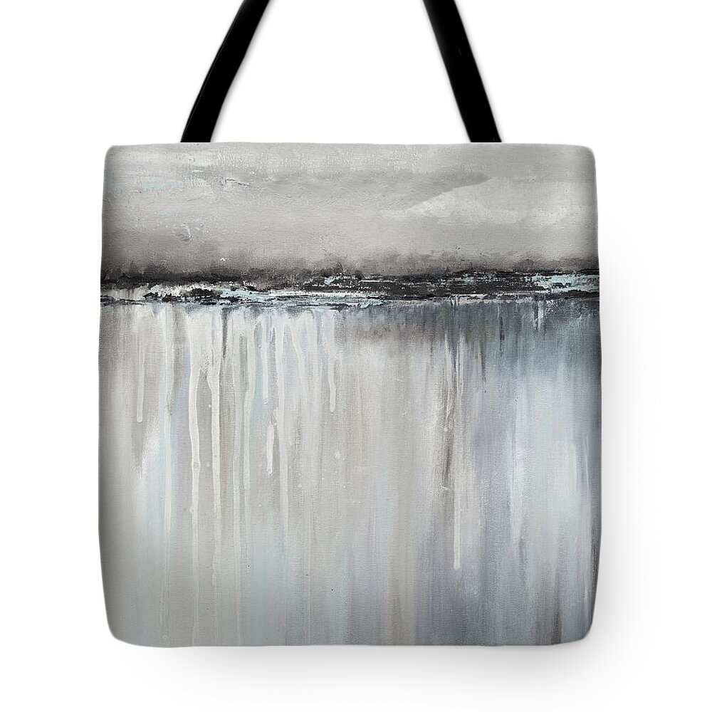 Muted Tote Bag featuring the painting Muted Paysage I by Patricia Pinto