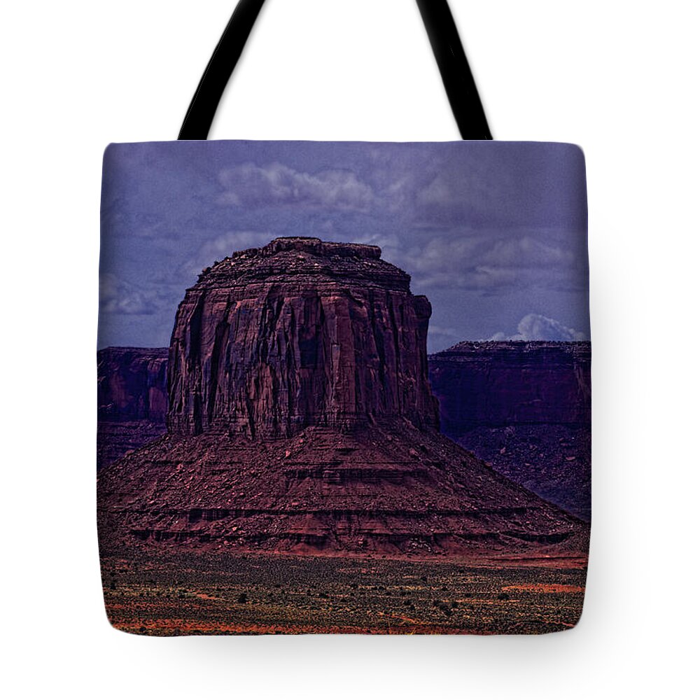 Monument Valley Tote Bag featuring the photograph MV Triptych 1 by Jonathan Davison
