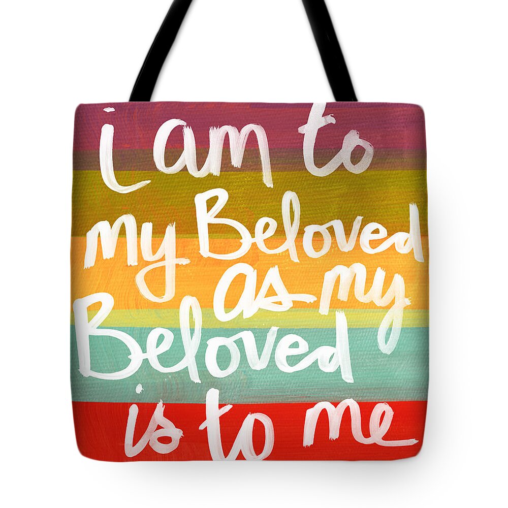 Love Tote Bag featuring the mixed media My Beloved by Linda Woods