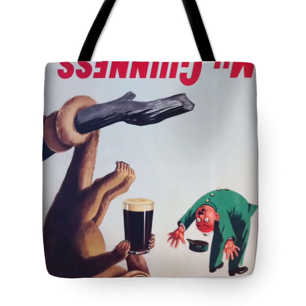 My Goodness Tote Bag featuring the digital art My Goodness- My Guinness by Georgia Clare