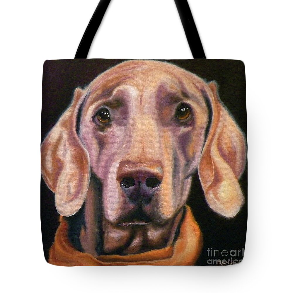 Dog Tote Bag featuring the painting My Kerchief by Susan A Becker
