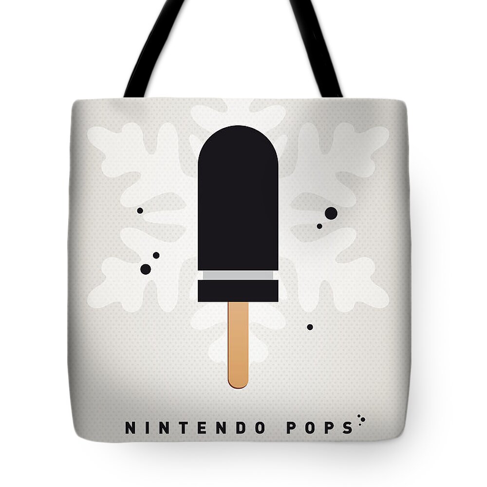 1 Up Tote Bag featuring the digital art My NINTENDO ICE POP - Bullet Bill by Chungkong Art