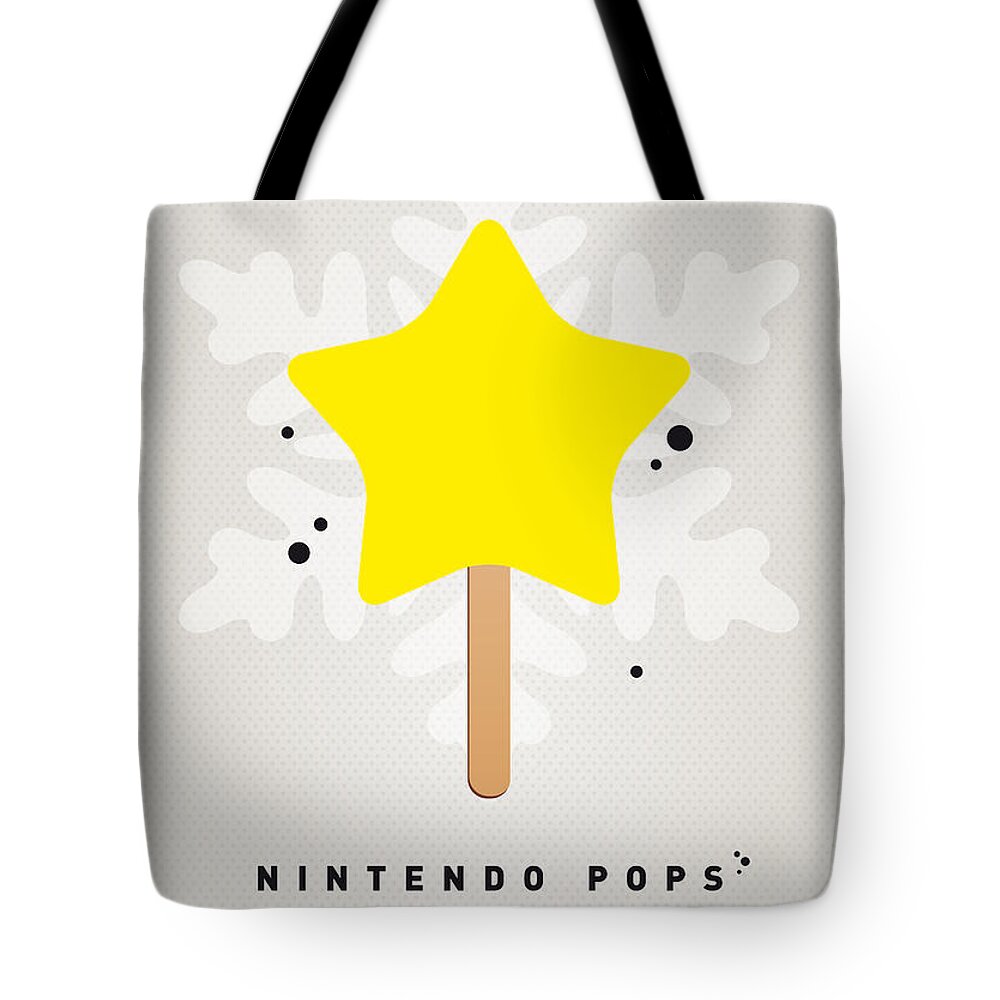 1 Up Tote Bag featuring the digital art My NINTENDO ICE POP - Super Star by Chungkong Art