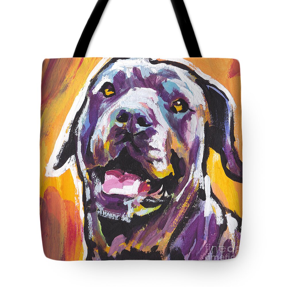 Cane Corso Tote Bag featuring the painting My Sweet Sugar Cane by Lea S