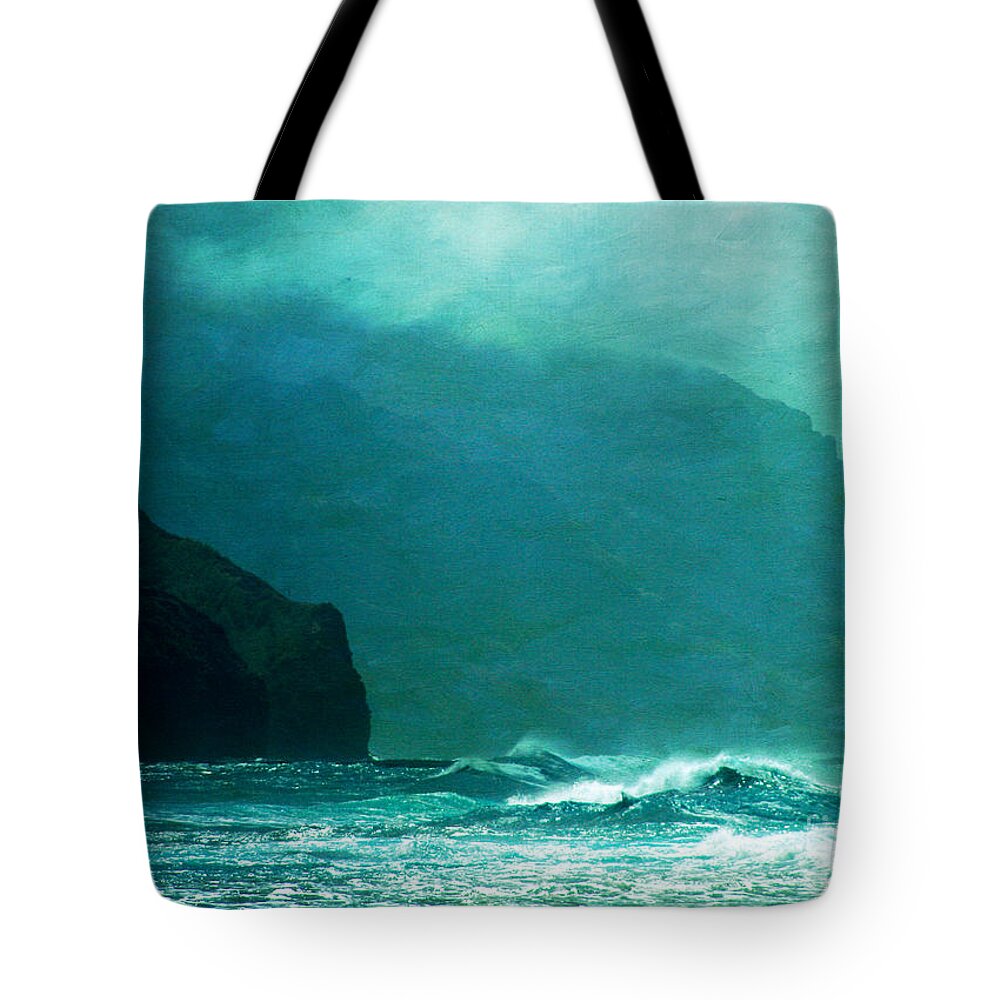 Kauai Tote Bag featuring the photograph Na Pali Coast by Roselynne Broussard