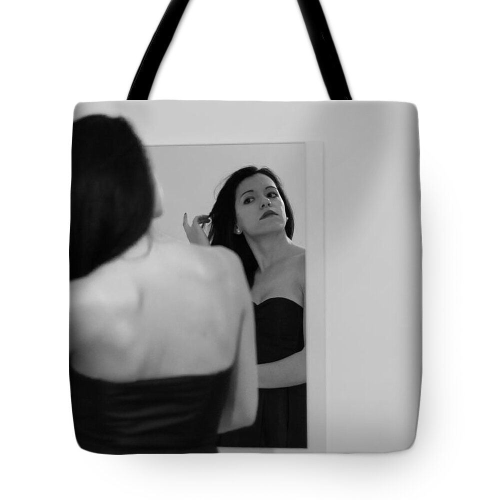 Portrait Tote Bag featuring the photograph Nancy by AM FineArtPrints