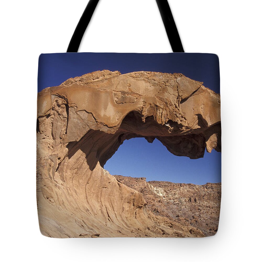 Flpa Tote Bag featuring the photograph Natural Rock Arch Twyfelfontein Namibia by Martin Withers