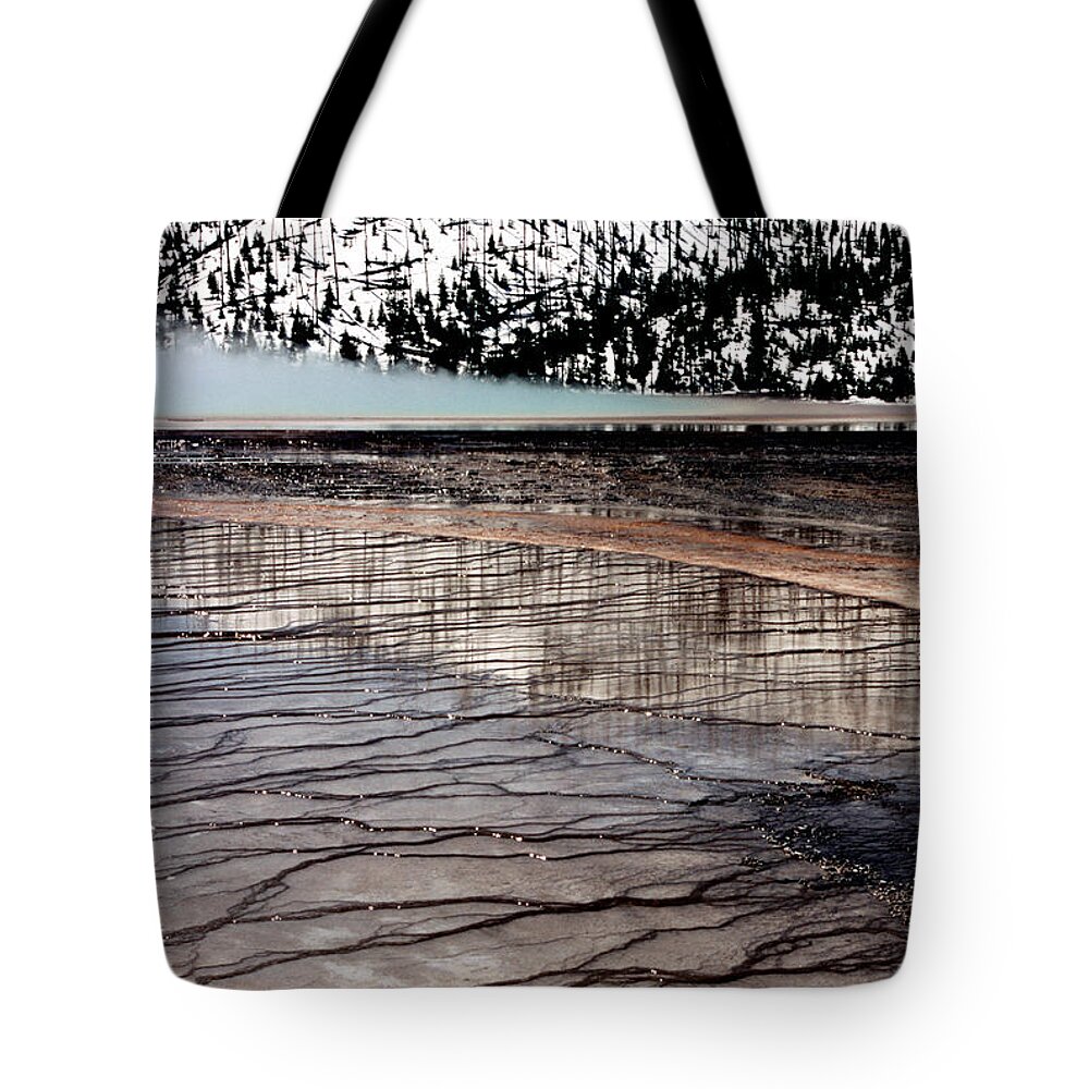 Yellowstone National Park Tote Bag featuring the photograph Nature's Mosaic II by Sharon Elliott