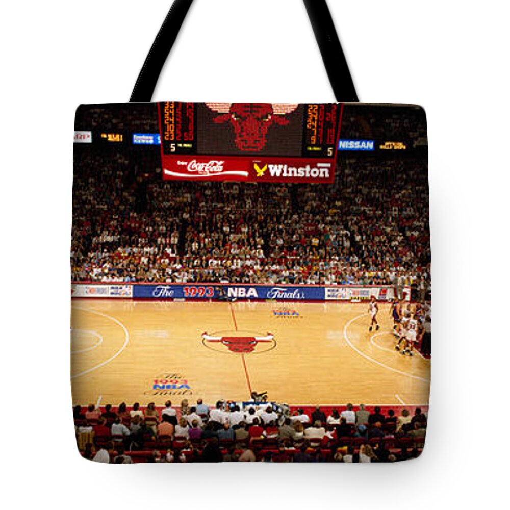 Photography Tote Bag featuring the photograph Nba Finals Bulls Vs Suns, Chicago by Panoramic Images