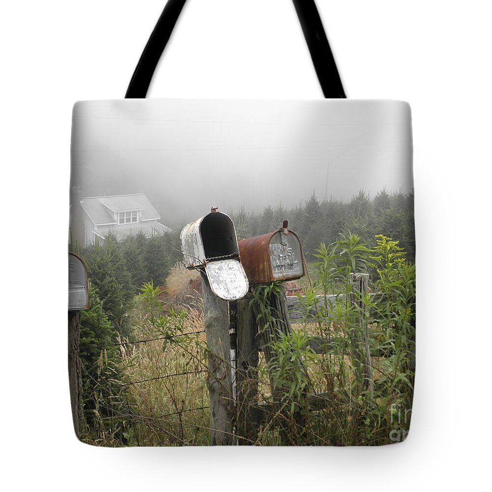 North Carolina Tote Bag featuring the photograph NC Mailboxes by Valerie Reeves