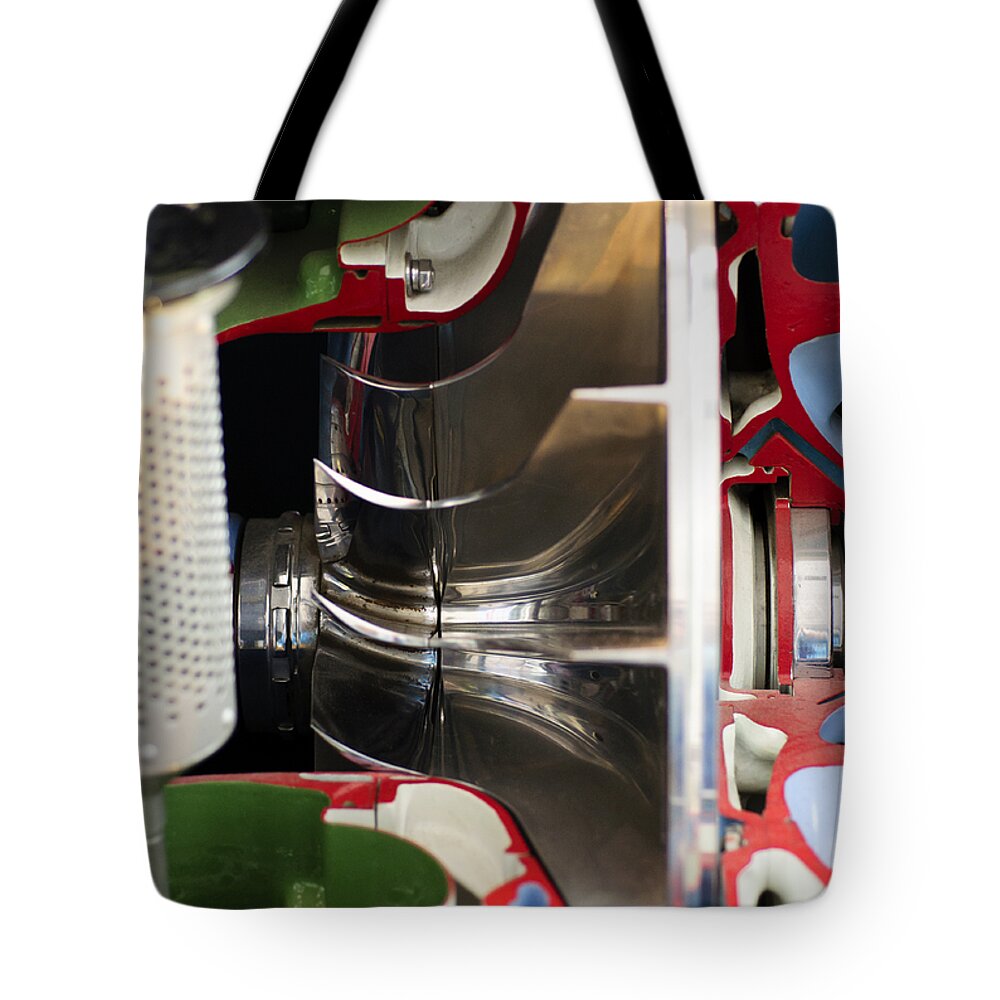 Abstract Tote Bag featuring the photograph Necessity is the Mother of Invention by Christi Kraft