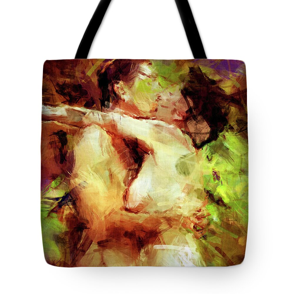 Nudes Tote Bag featuring the photograph Never Let Me Go by Kurt Van Wagner