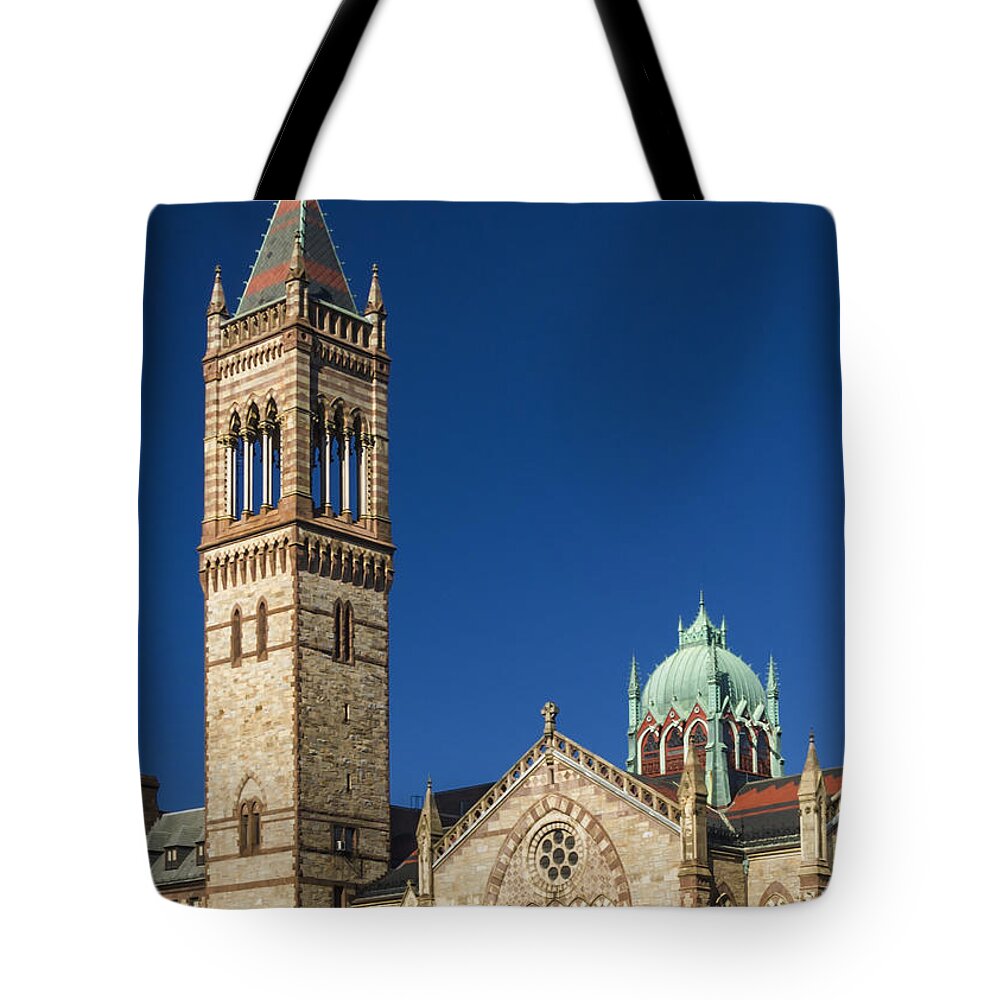 America Tote Bag featuring the photograph New Old South Church by Maria Coulson
