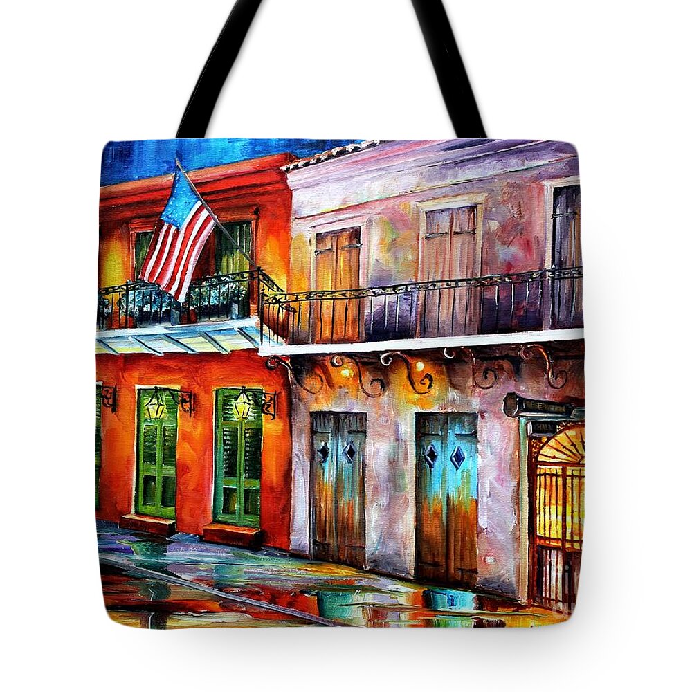 New Orleans Tote Bag featuring the painting New Orleans' Preservation Hall by Diane Millsap
