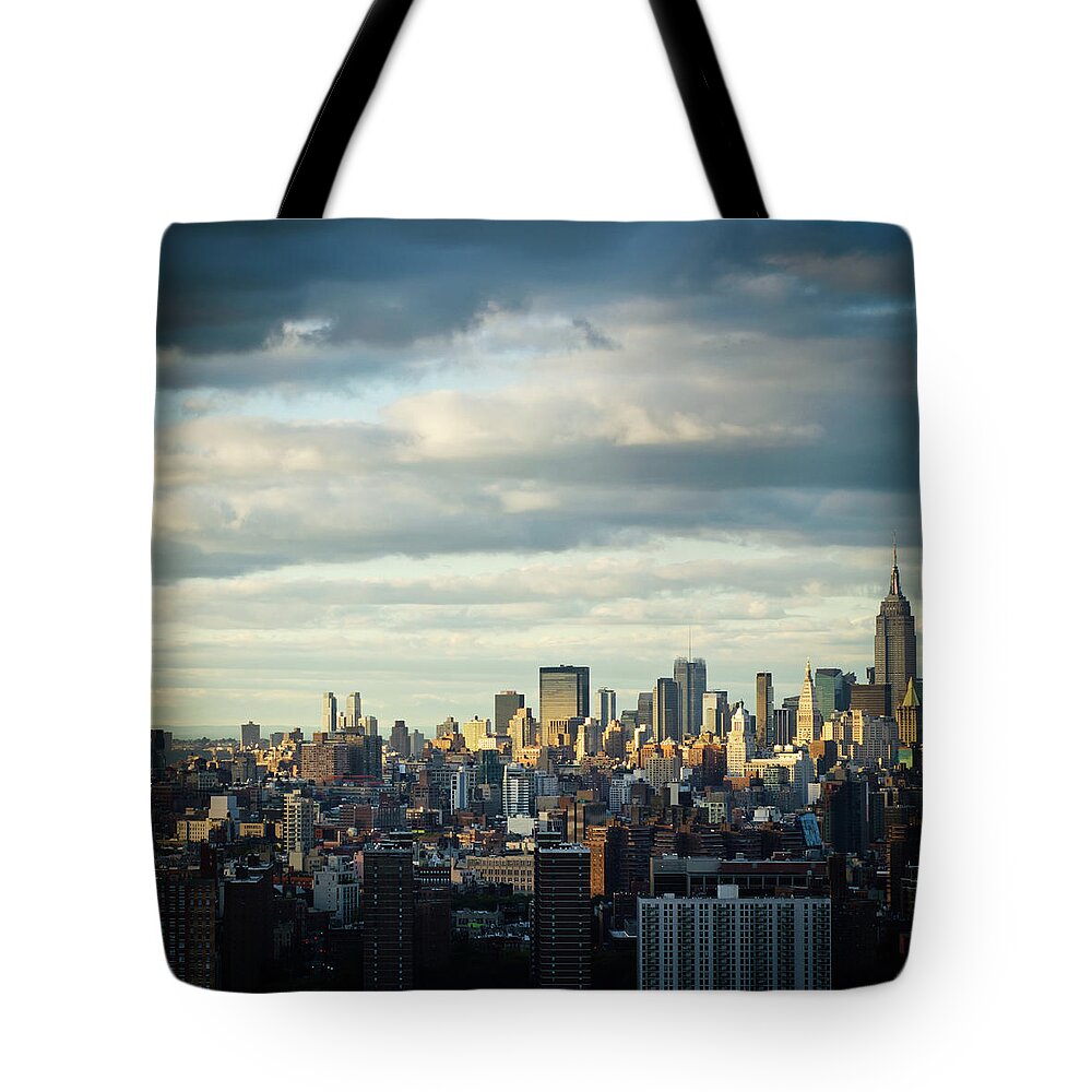 Downtown District Tote Bag featuring the photograph New York City Skyline by Mundusimages