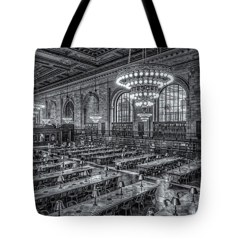 Clarence Holmes Tote Bag featuring the photograph New York Public Library Main Reading Room X by Clarence Holmes