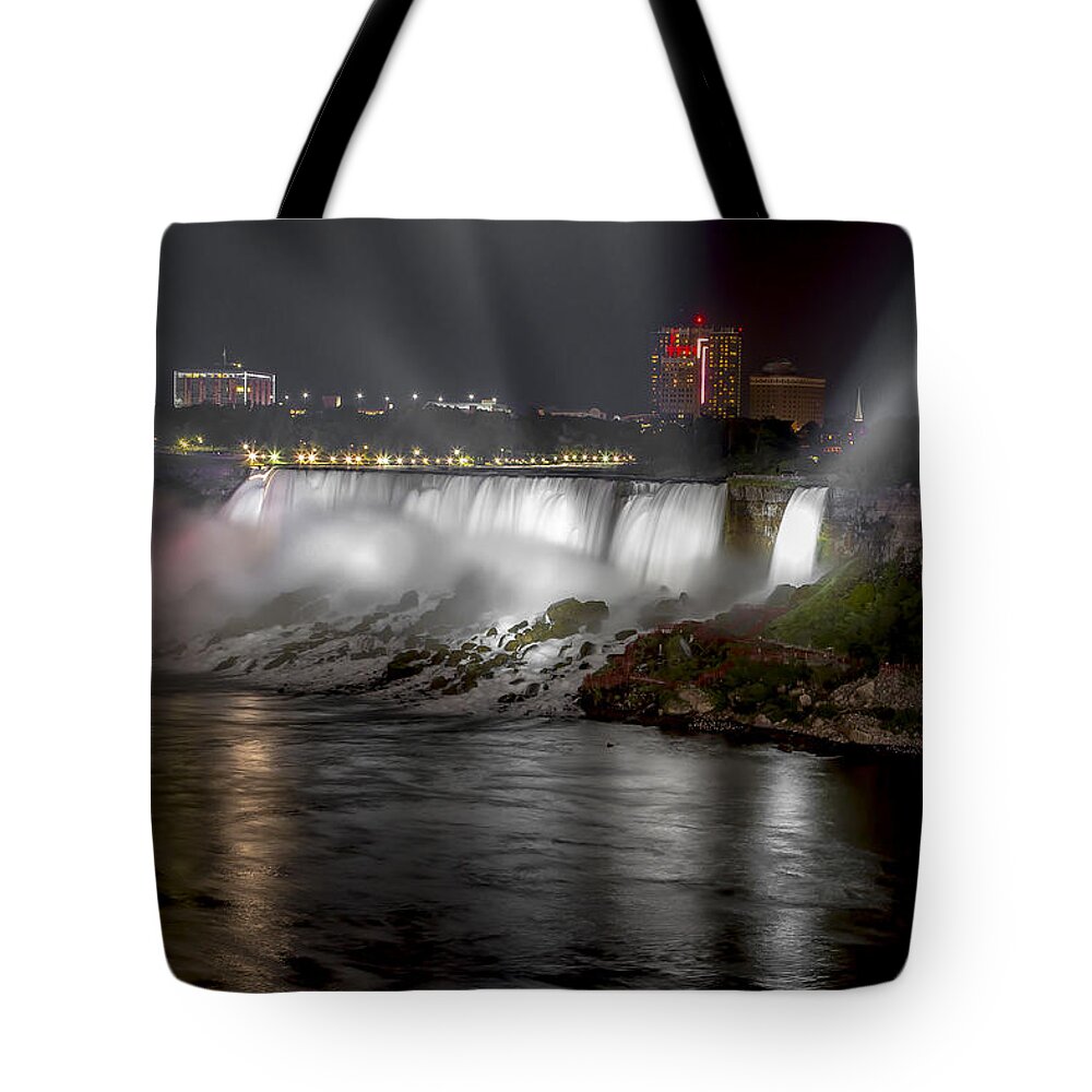 Niagara Falls Tote Bag featuring the photograph Niagra Falls by Eduard Moldoveanu