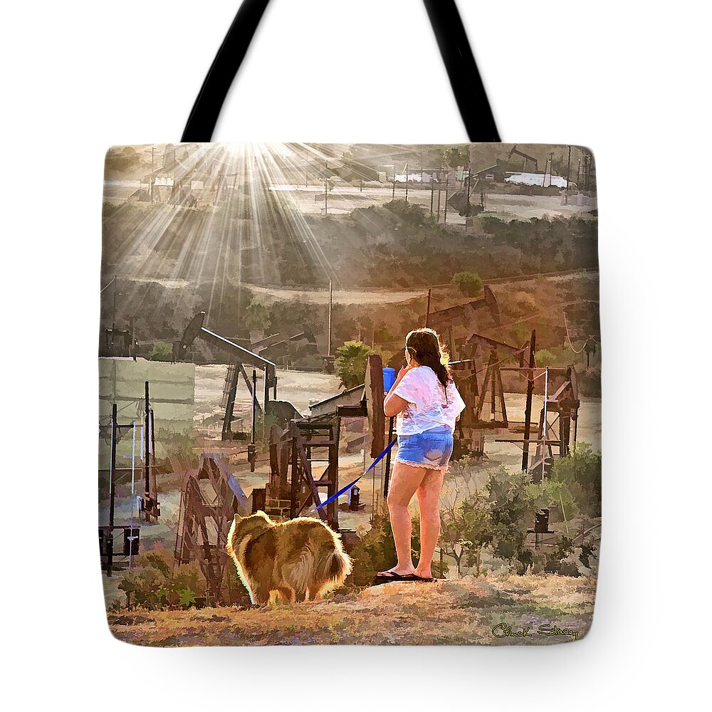 Nicole And Katie - Border Tote Bag featuring the photograph Nicole and Katie - Border by Chuck Staley