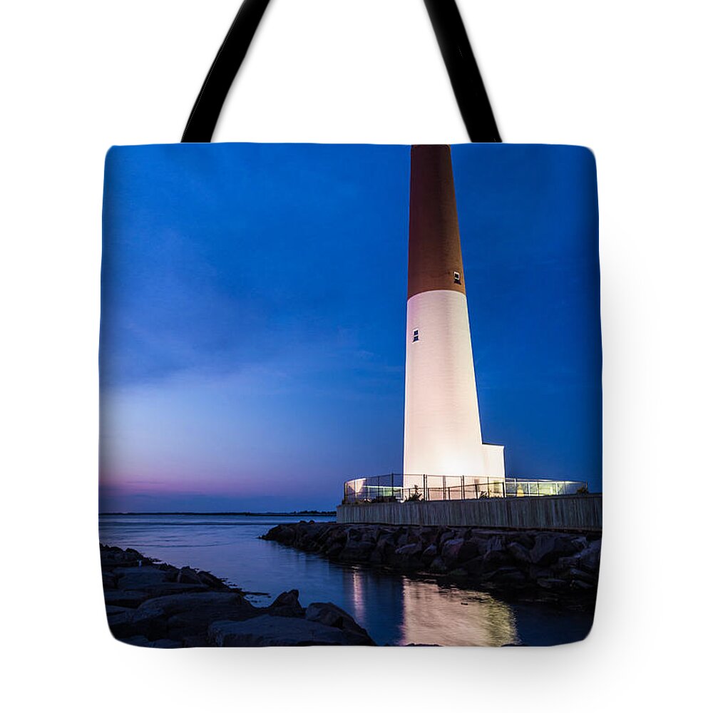 New Jersey Tote Bag featuring the photograph Night Light by Kristopher Schoenleber