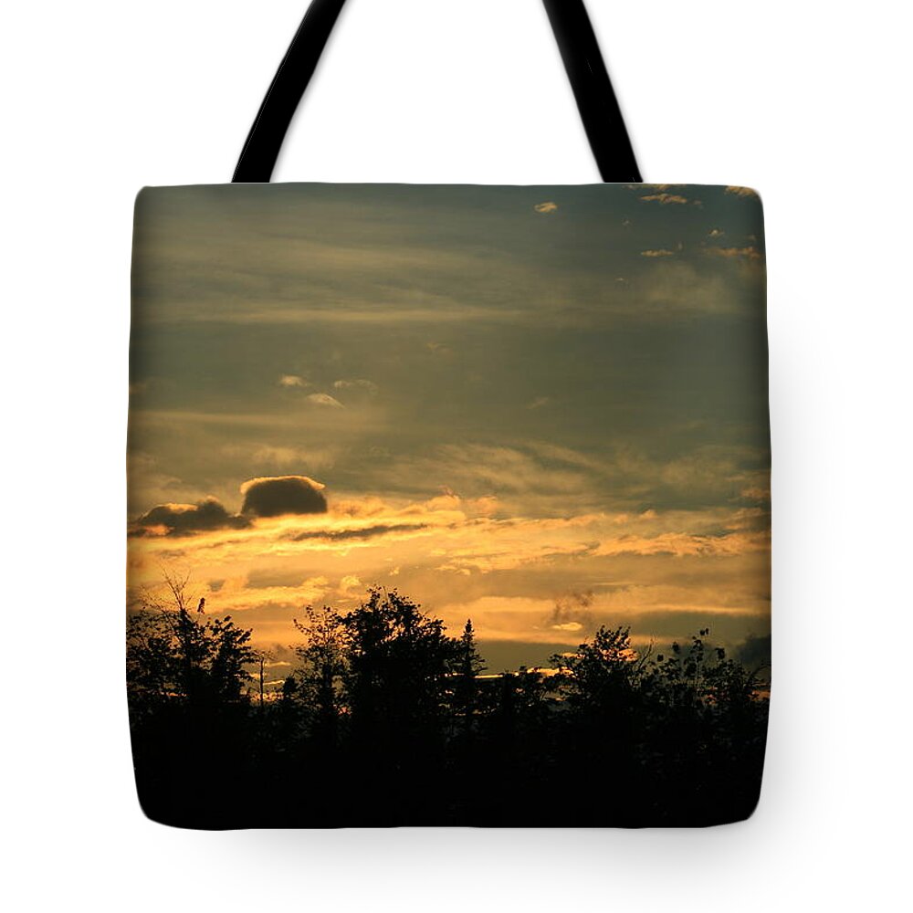 Sunset Tote Bag featuring the photograph Night Winds by Neal Eslinger