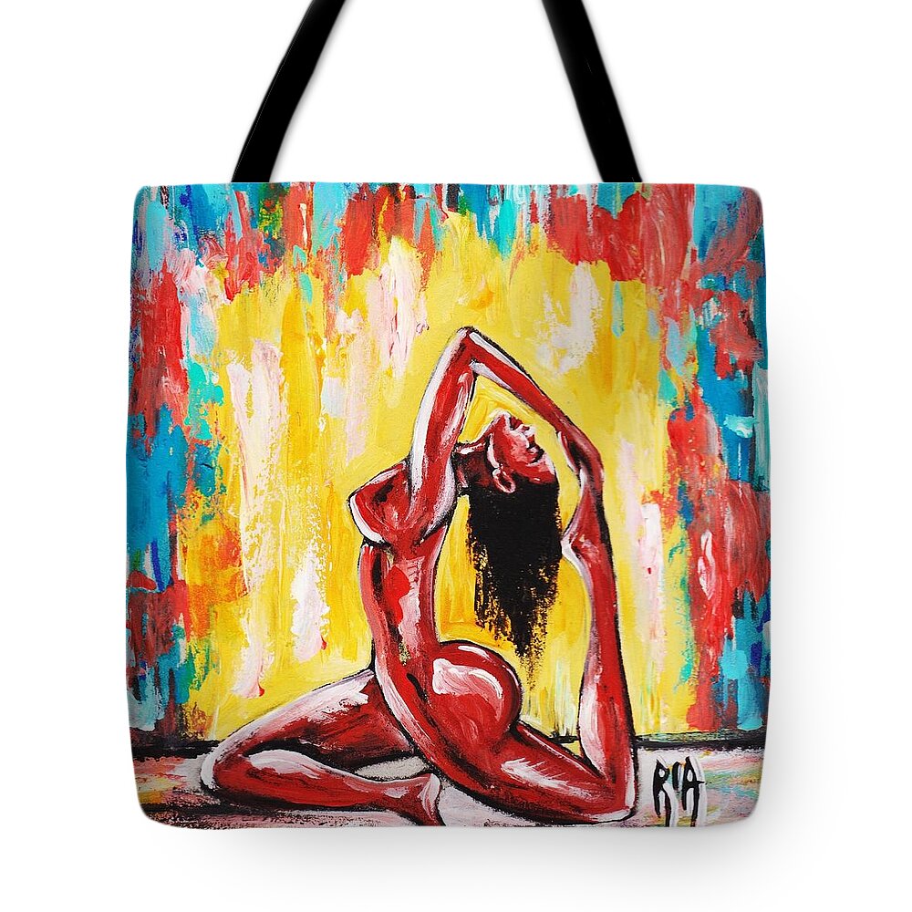 Artbyria Tote Bag featuring the photograph No Flex Zone by Artist RiA