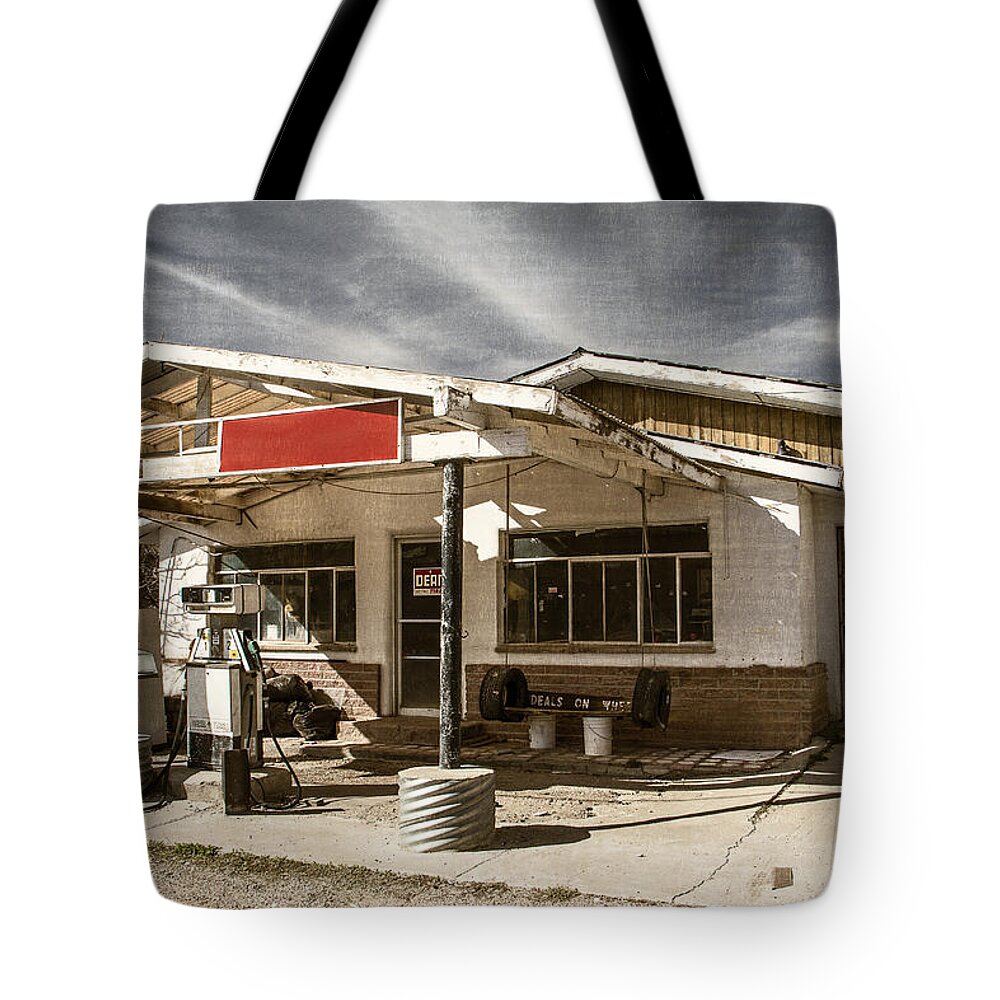 Made In America Tote Bag featuring the photograph No Gas by Steven Bateson