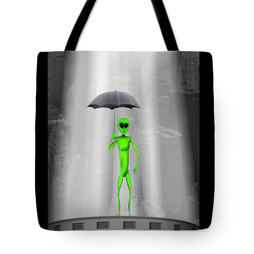 Surrealism Tote Bag featuring the photograph No Intelligent Life Here by Mike McGlothlen