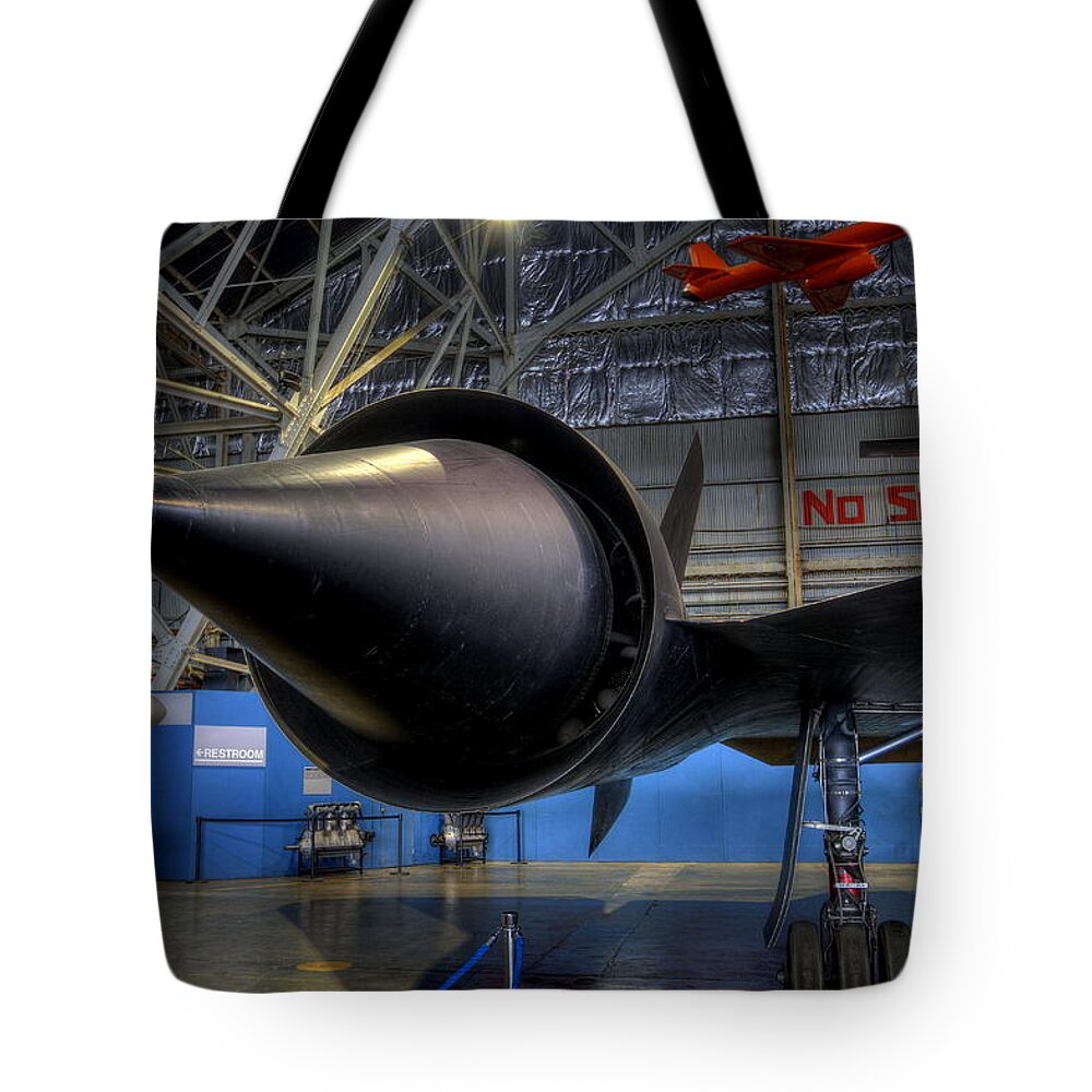 Lockheed Tote Bag featuring the photograph No Smoking JP-7 by David Dufresne