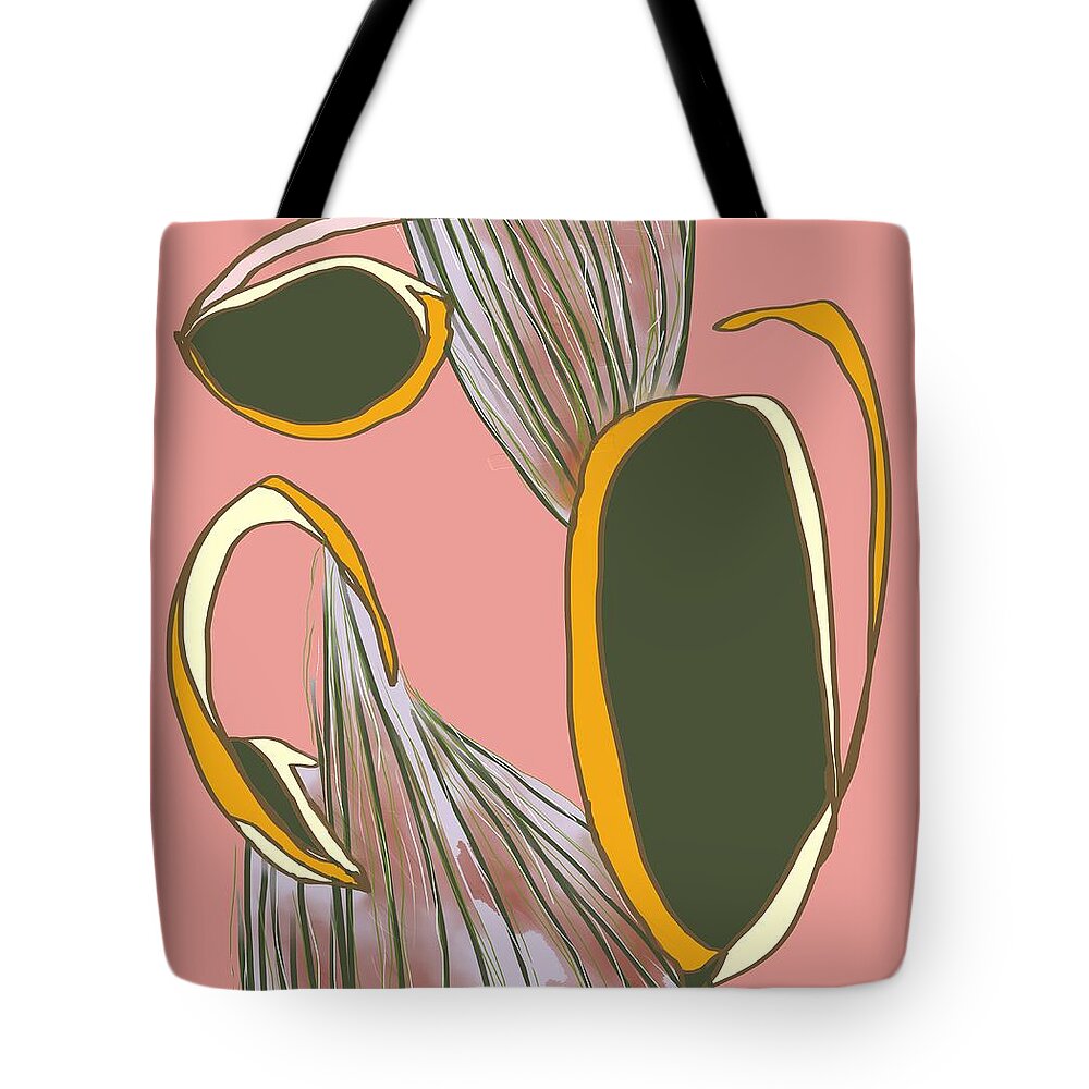 Abstract Tote Bag featuring the digital art No Waterworks by Laureen Murtha Menzl
