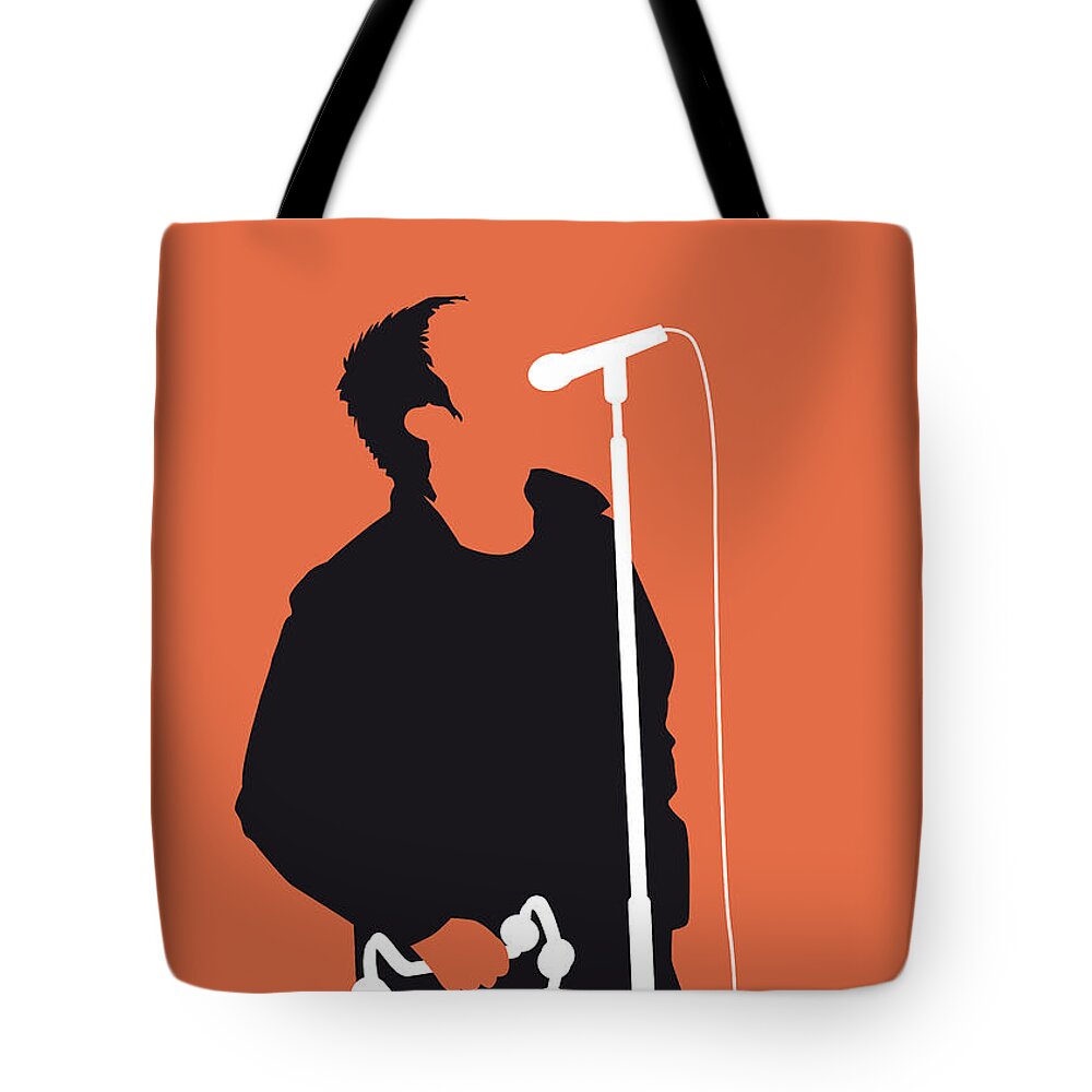 Oasis Tote Bag featuring the digital art No023 MY Oasis Minimal Music poster by Chungkong Art